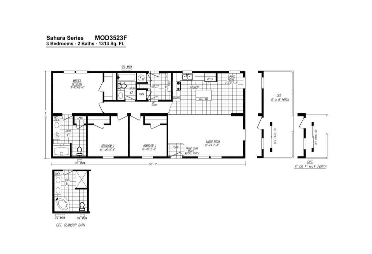 Sahara / MOD3523F by Blue Ridge Homes - ManufacturedHomes.com